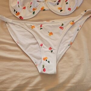Caroline Constas Floral Print Women's Bikini Size Large NWT